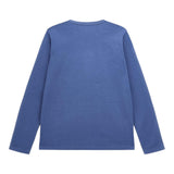 GUESS shirt girocollo tinta unita con logo Blu per Bambino L4YI38K8HM4 BLU GUESS