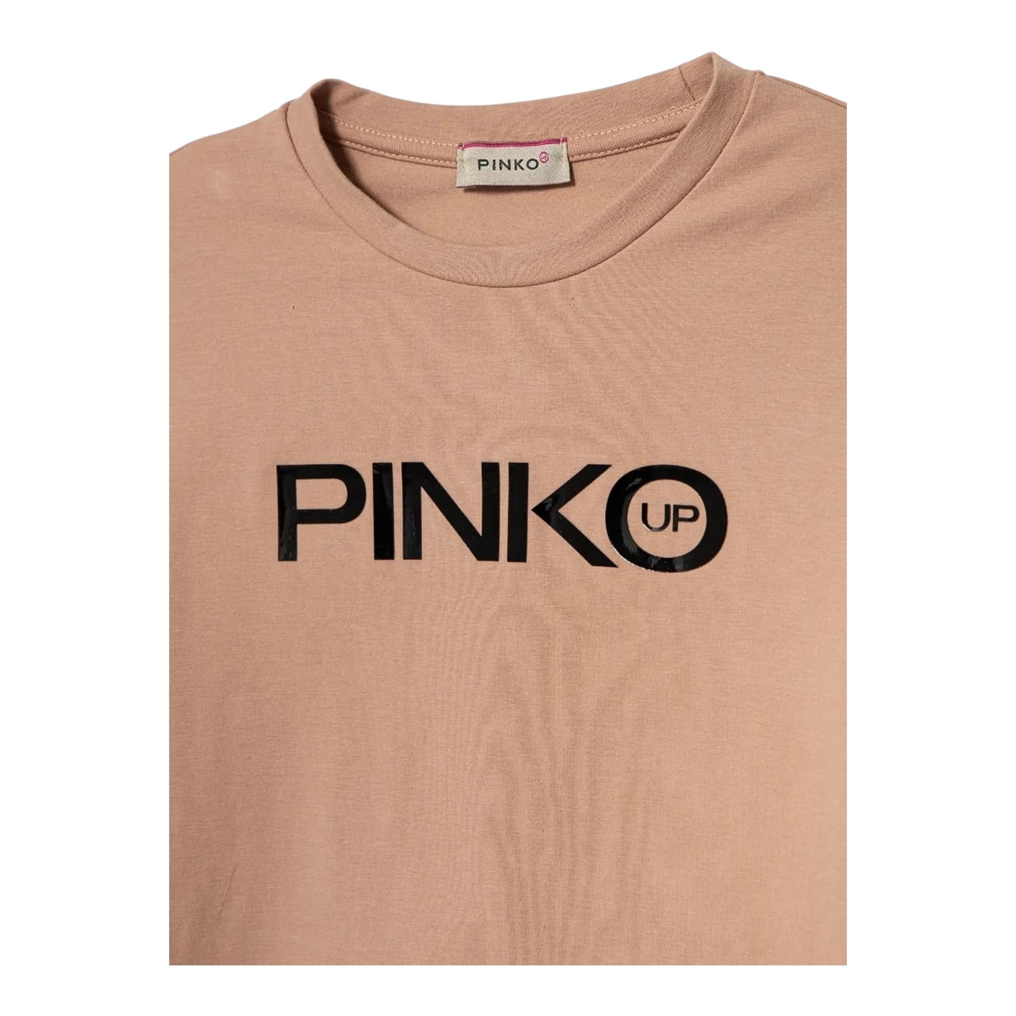 PINKO shirt girocollo tinta unita con stampa Bianco per Bambina F4PIBGTH204X BIANCO PINKO