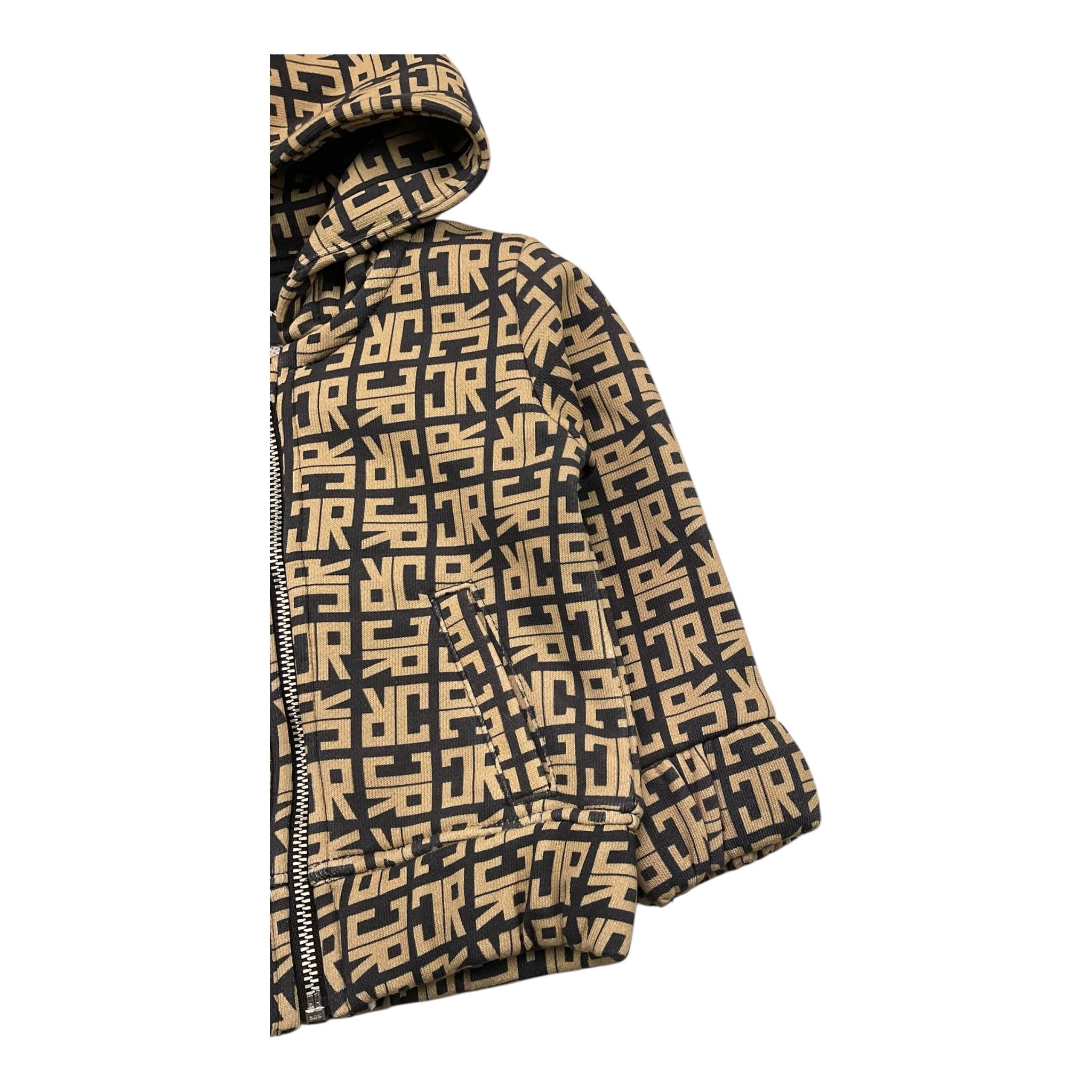 JOHN RICHMOND felpa con zip e cappuccio tinta unita con logo Beige per Neonato RIA25047FE BEIGE JOHN RICHMOND