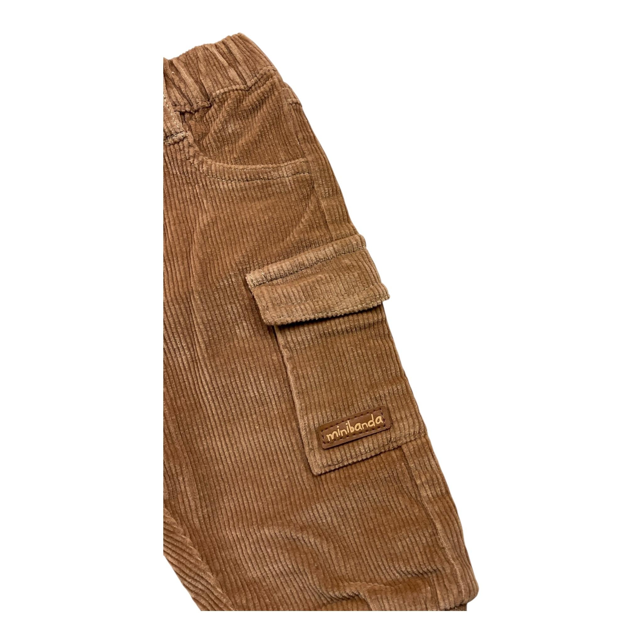MINI BANDA pantalone tinta unita con elastico in vita Marrone per Neonato 3A639X MARRONE MINI BANDA