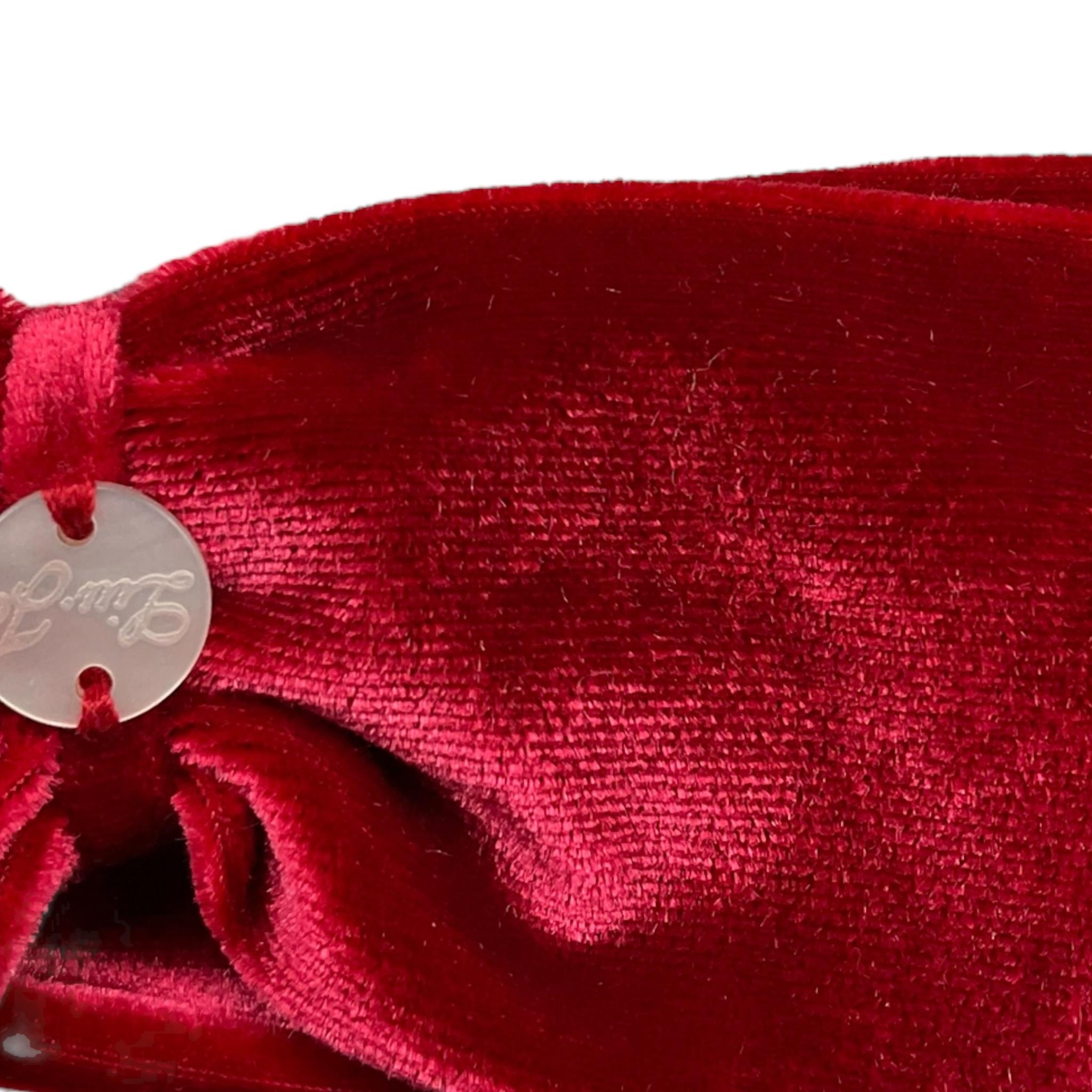 LIU JO fascia tinta unita in velluto Rosso per Neonata HF3024 ROSSO LIU JO