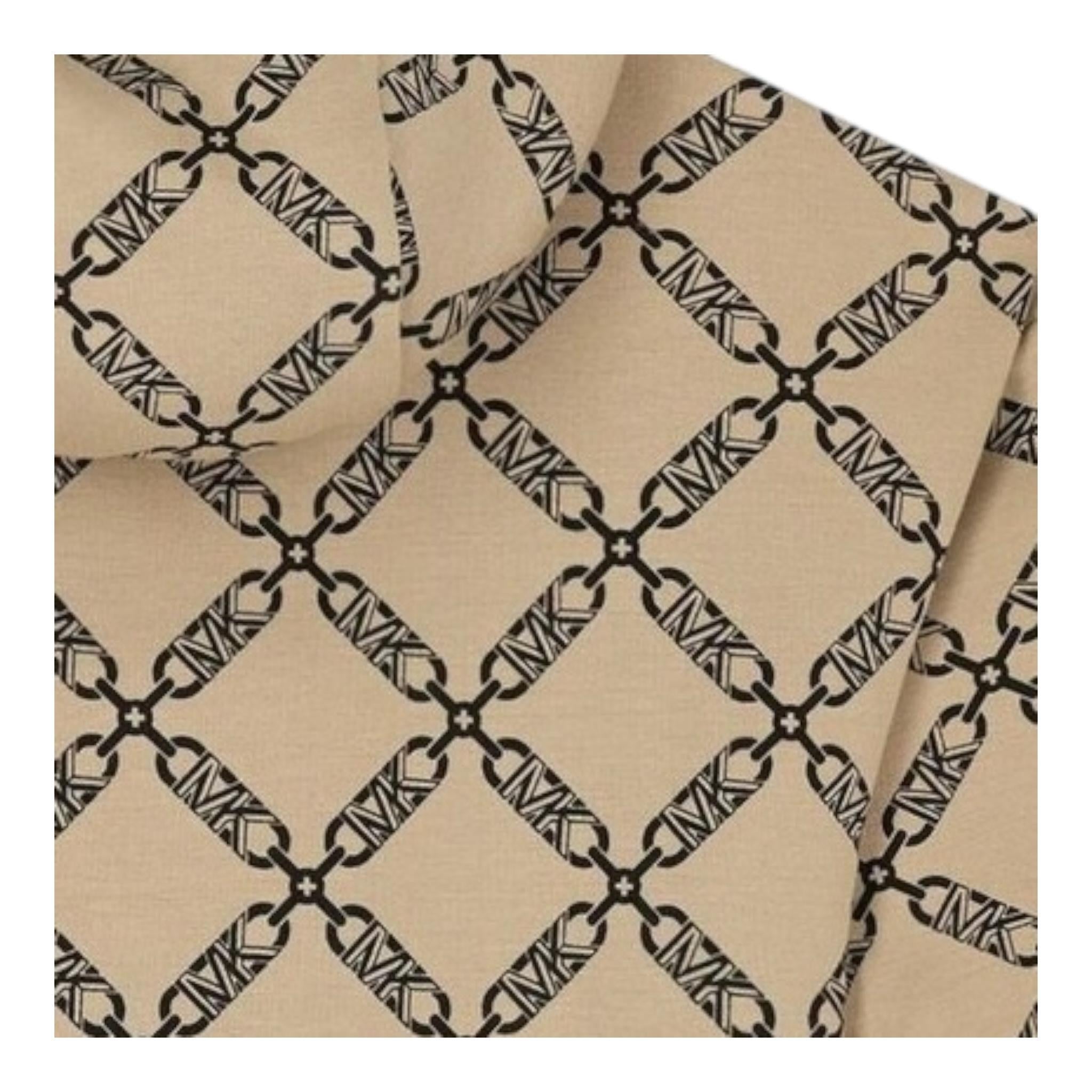 MICHAEL KORS felpa tinta unita logata con zip e cappuccio Beige per Bambina R30155 BEIGE MICHAEL KORS