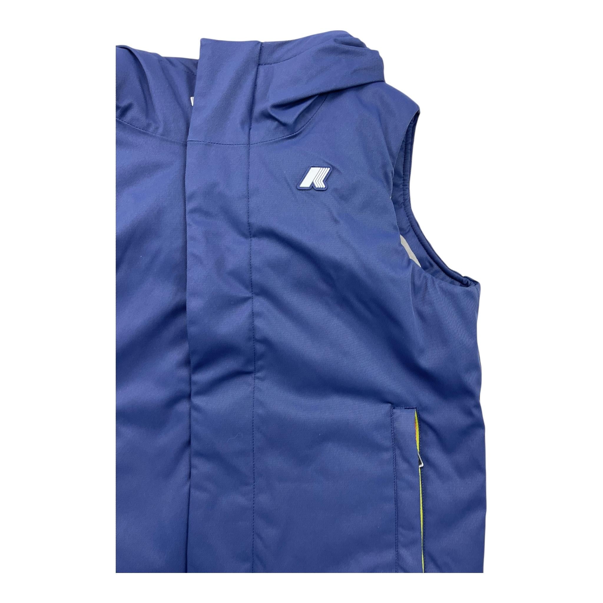 K-WAY giubbino tinta unita con zip smanicato  Blu per Bambino K2135TW BLU K-WAY