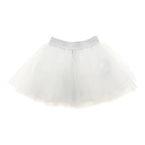 MONNALISA gonna tinta unita con tulle Bianco per Neonata 17CGON BIANCO MONNALISA