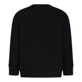 STELLA McCARTNEY felpa girocollo tinta unita con stampa Nero per Bambino TV4P50 NERO STELLA McCARTNEY