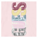 GUESS shirt girocollo tinta unita con stampa Rosa per Neonata K4YI06KAPO0 ROSA GUESS