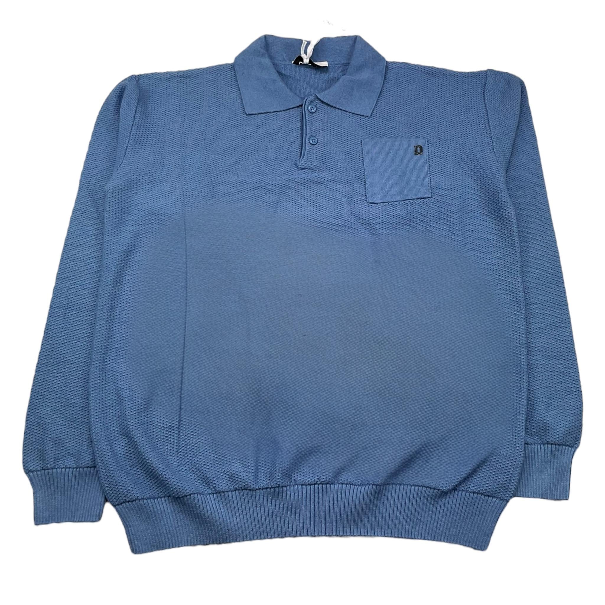 DONDUP maglia tinta unita con colletto e taschino Azzurro per Bambino DMMA011 AZZURRO DONDUP
