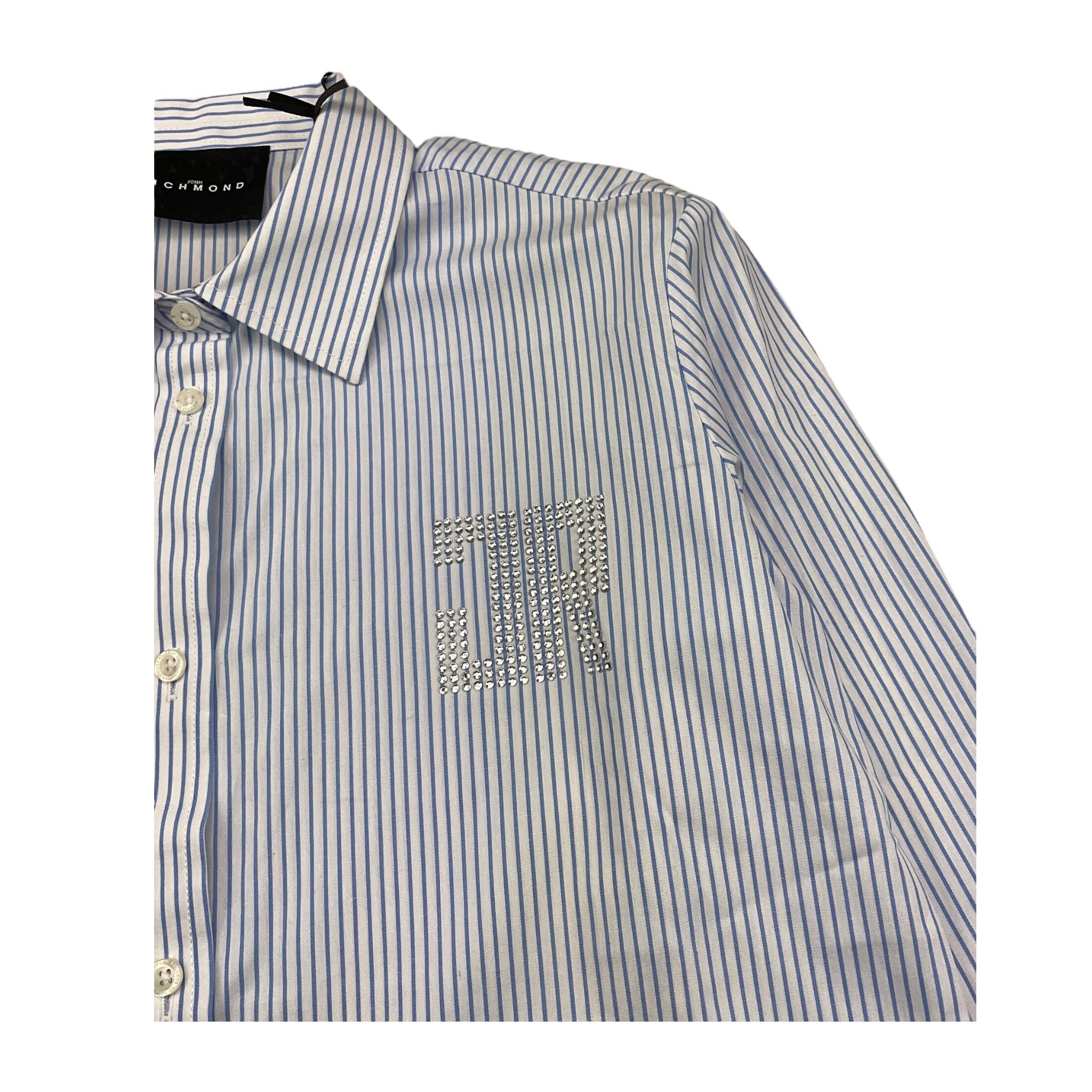 JOHN RICHMOND camicia manica lunga fantasia a ighe Bianco per Bambina RGA25176CA BIANCO JOHN RICHMOND