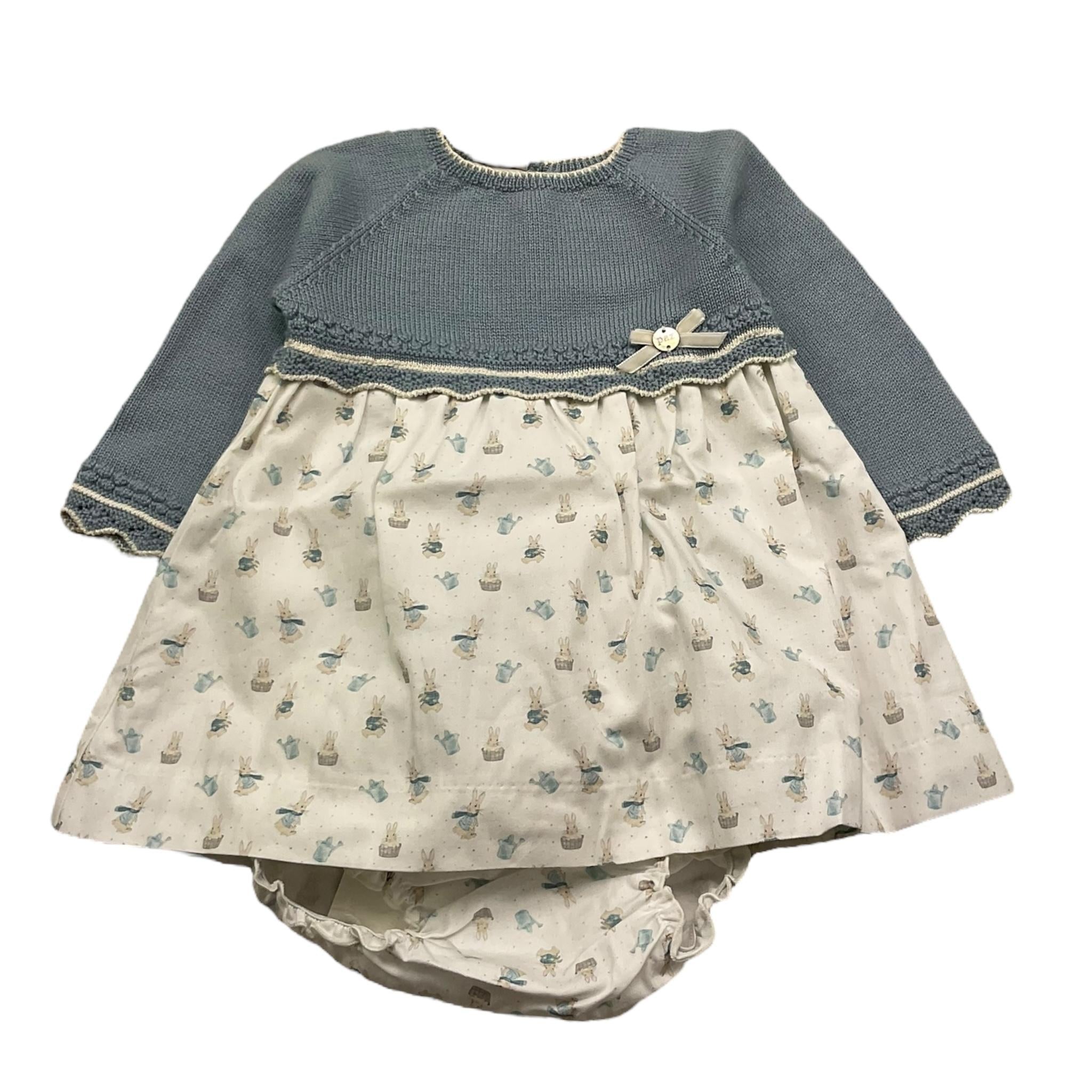 PAZ RODRIGUEZ set abito manica lunga con culotte Azzurro per Neonata 004110982 AZZURRO PAZ RODRIGUEZ
