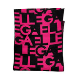 GAELLE sciarpa tinta unita logata Nero per Bambina 2741SLC00505 NERO GAELLE