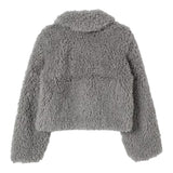STELLA McCARTNEY pelliccia tinta unita con zip Grigio per Bambina TV2A87 GRIGIO STELLA McCARTNEY