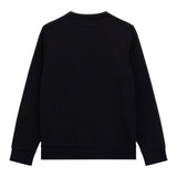 GUESS felpa girocollo tinta unita con stampa Nero per Bambino L4YQ04KA6R4 NERO GUESS