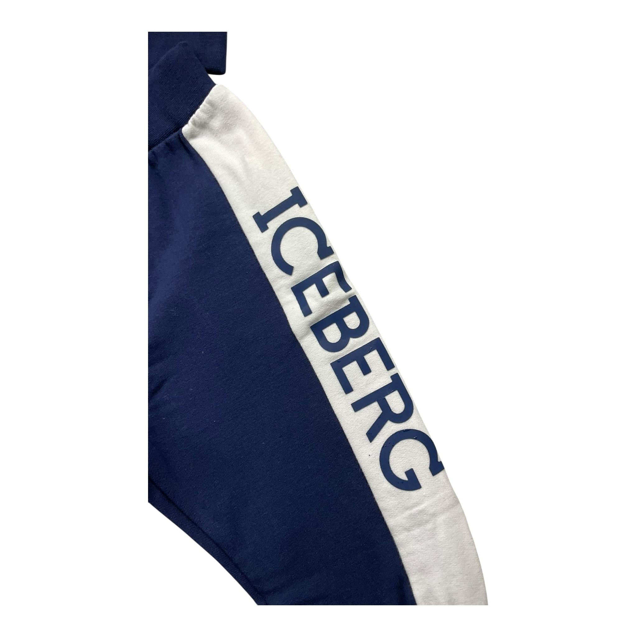 ICEBERG completo tuta 2pz bicolore felpa-pantalone Blu per Neonato CFICE5306NB BLU ICEBERG