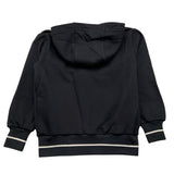 YES LONDON felpa con zip e cappuccio tinta unita cn logo Nero per Bambino JR5062F NERO YES LONDON