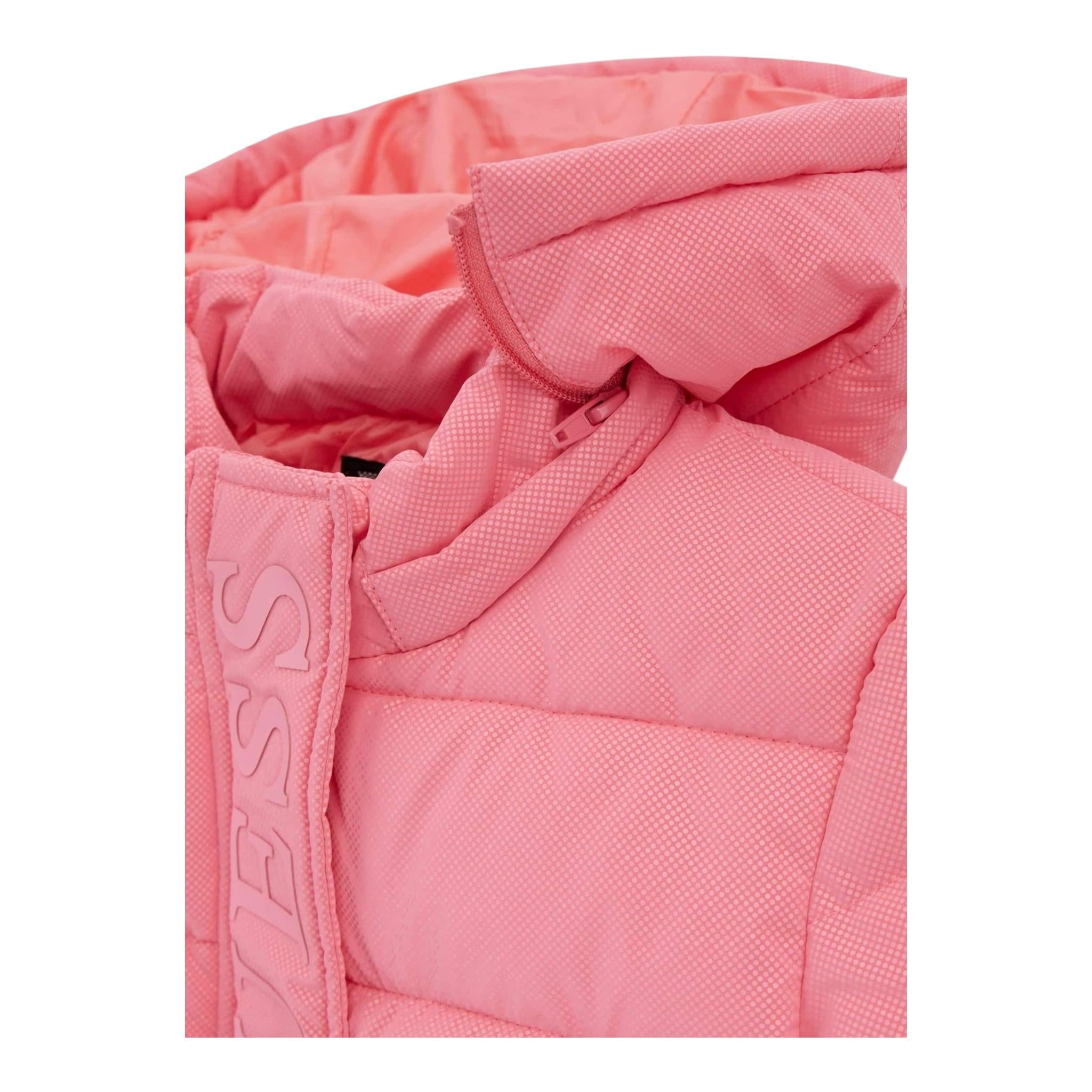 GUESS giubbino modello lungo tinta unita con cappuccio Rosa per Neonata K4BL03WGIW0 ROSA GUESS