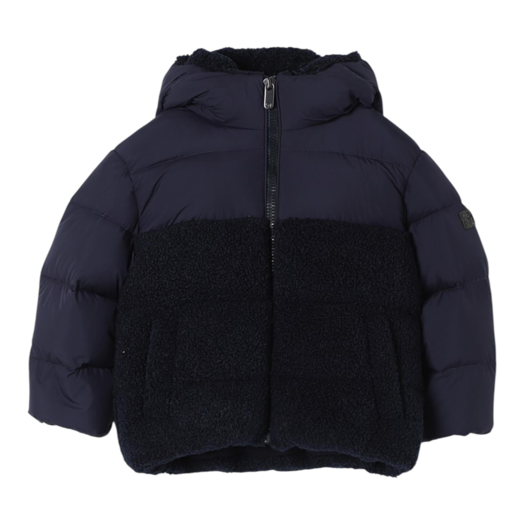 IL GUFO giubbino tinta unita cn cappuccio  Blu per Neonato A24GM414N0106NX BLU IL GUFO