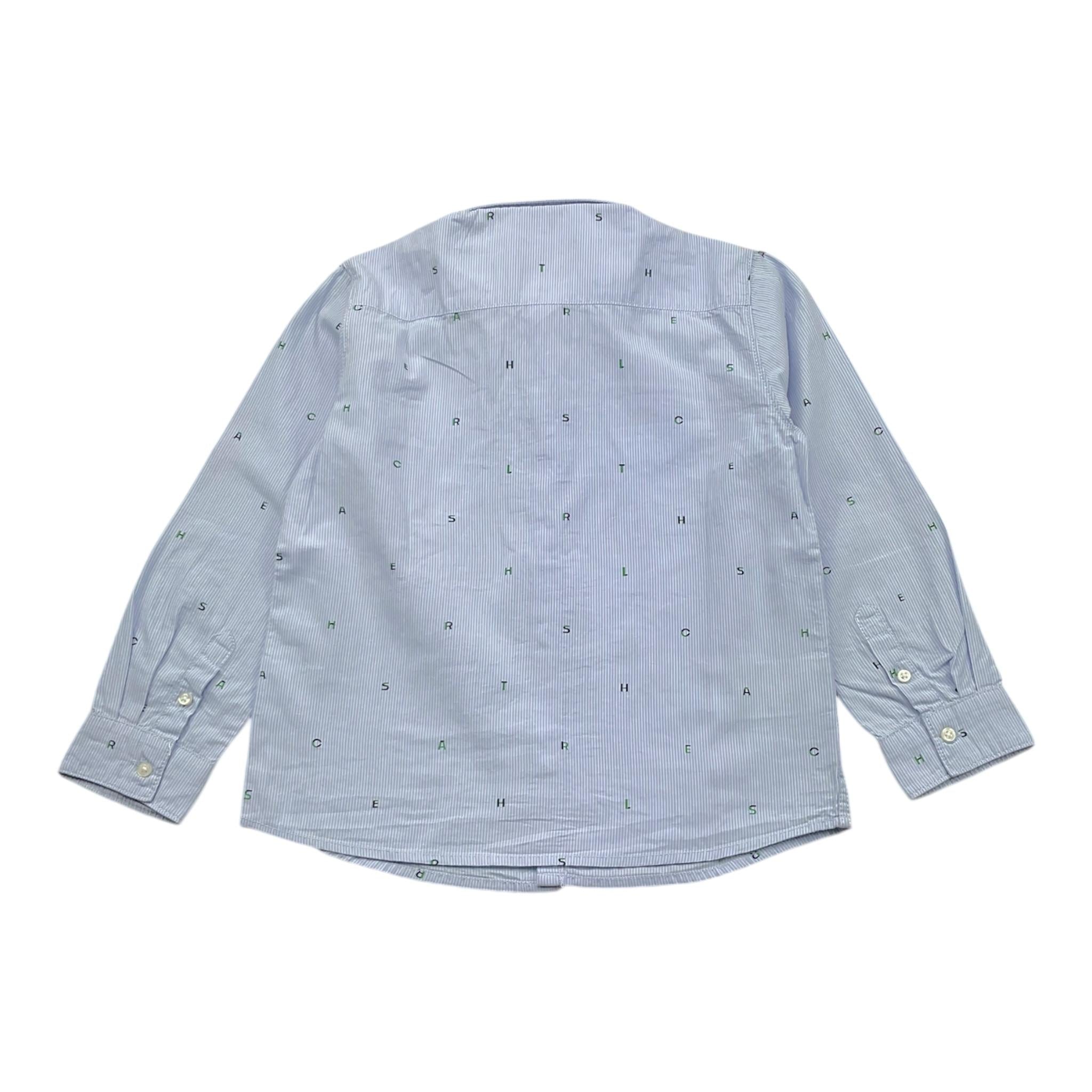 MAYORAL camicia manica lunga tinta unita con stampa Azzurro per Bambino 4110 AZZURRO MAYORAL