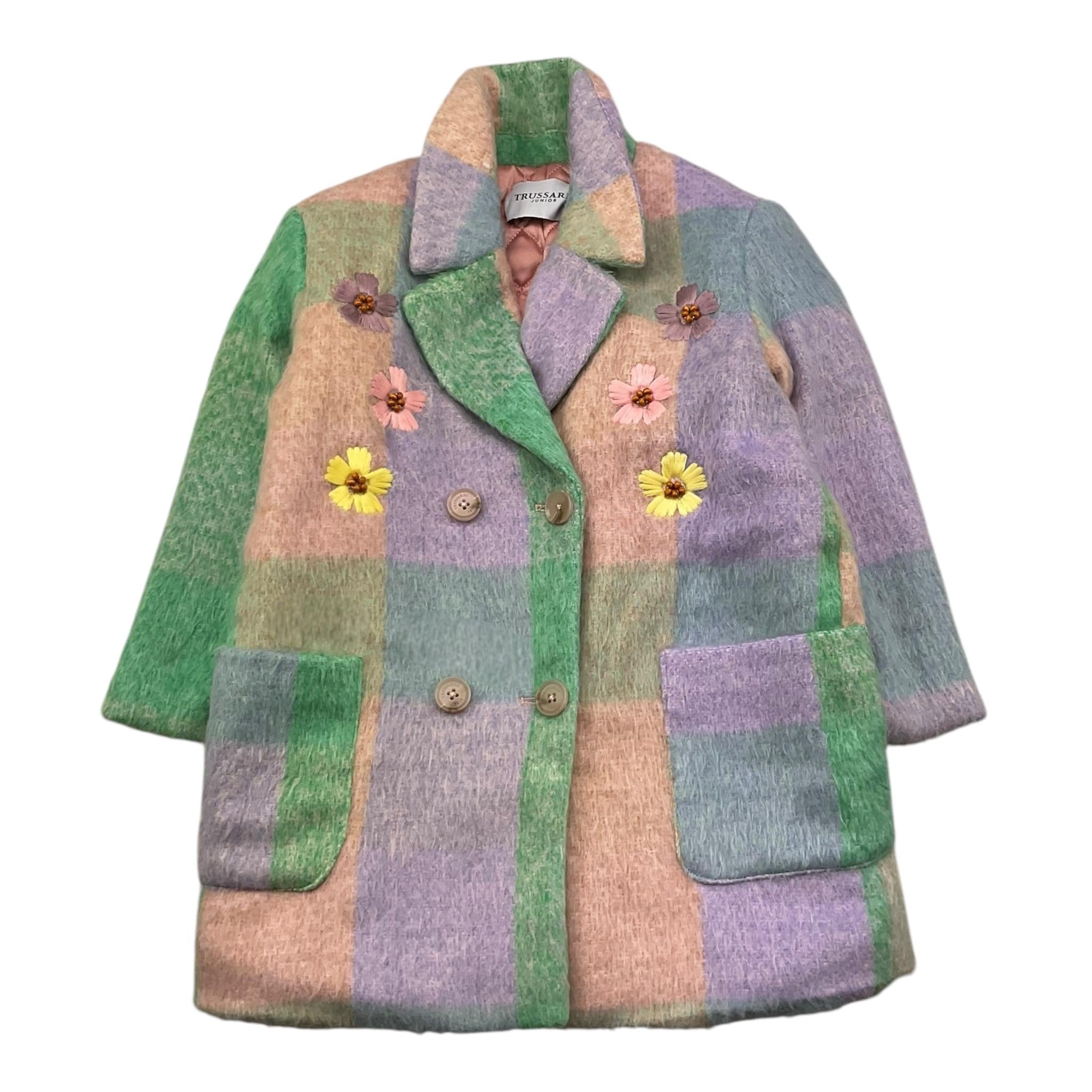 TRUSSARDI cappotto multicolor con ricami fiori Multicolor per Bambina TGA25076CP MULTICOLOR TRUSSARDI