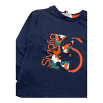 SIVIGLIA shirt girocollo tinta unita con stampa Blu per Neonato SVNTS00517 BLU SIVIGLIA
