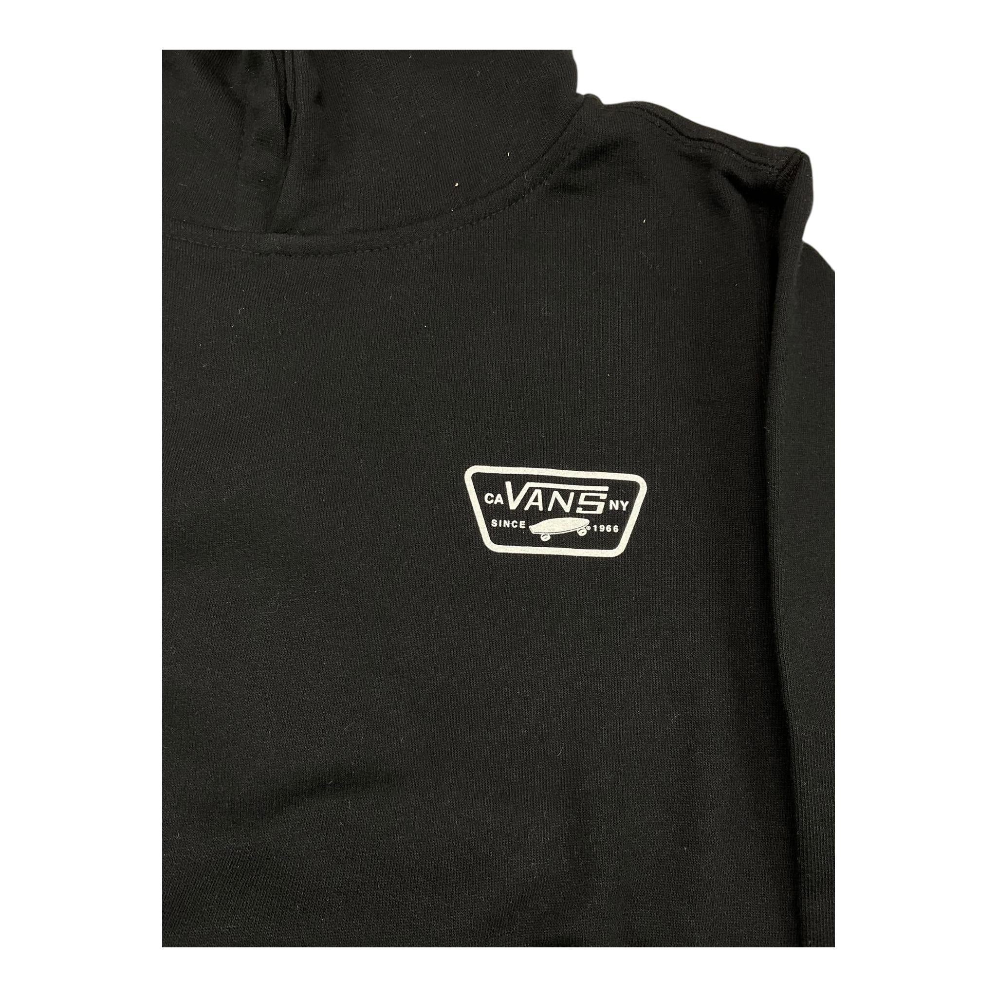 VANS felpa chiusa con cappuccio e stampa logo Nero per Bambino VN000JBEBLK1 NERO VANS