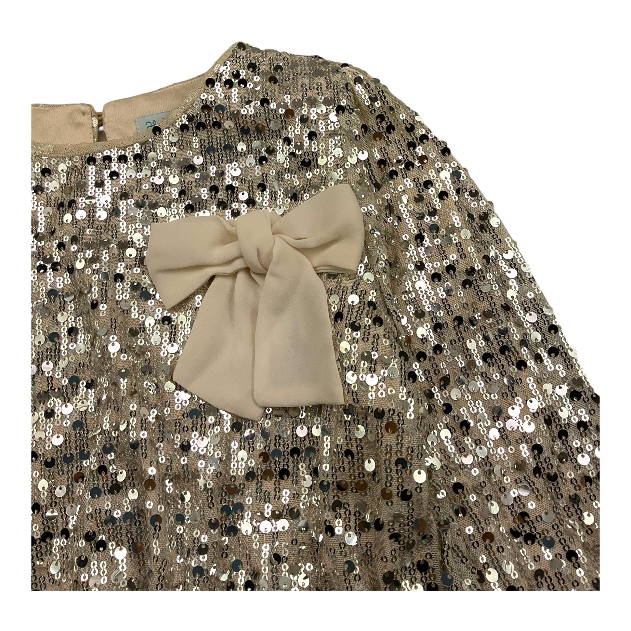 ABEL & LULA completo 2 pezzi camicia-gonna paillettata Beige per Bambina 5544 BEIGE ABEL & LULA