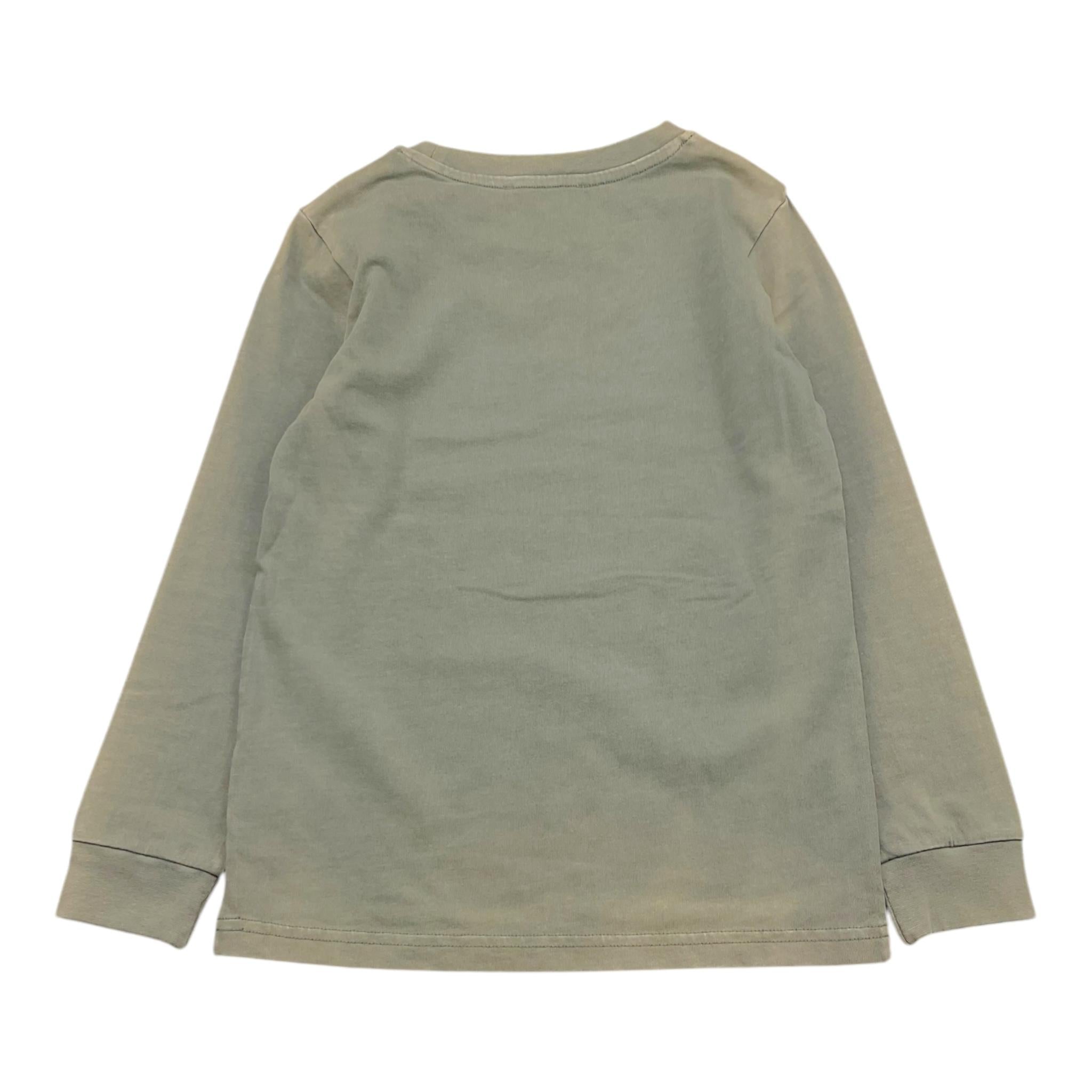 TRUSSARDI shirt girocollo tinta unita con stampa Verde per Bambino TBA25105TS VERDE TRUSSARDI
