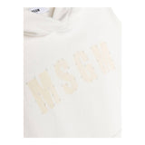 MSGM felpa chiusa con cappuccio tinta unita Bianco per Bambino F3MSJUHS1 BIANCO MSGM