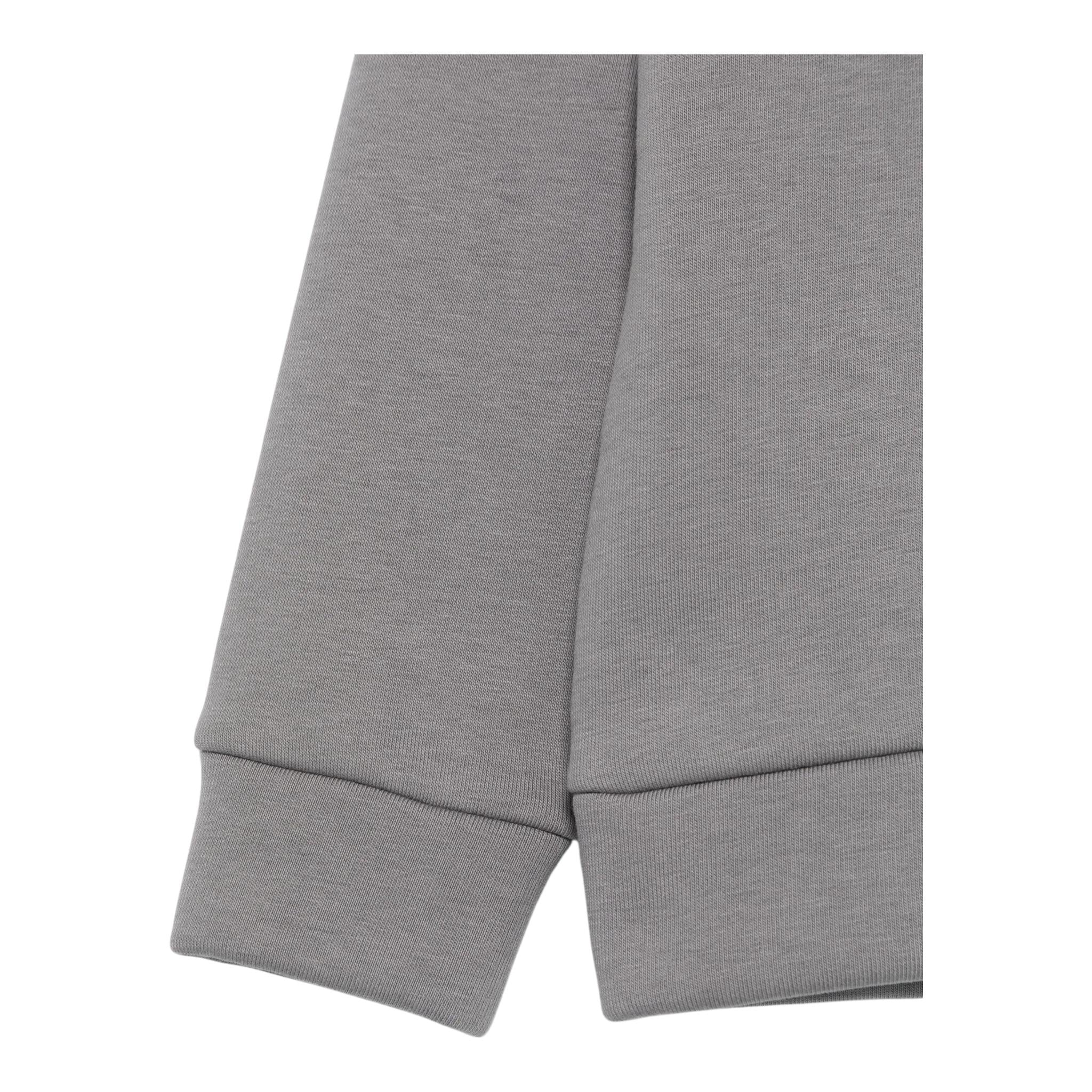 DOU DOU felpa girocollo tinta unita con logo Grigio per Bambino DV4P70 GRIGIO DOU DOU