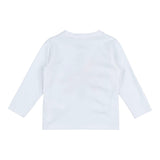 STELLA McCARTNEY shirt girocollo tinta unita con stampa in contrasto Bianco per Bambina TT8010J BIANCO STELLA McCARTNEY