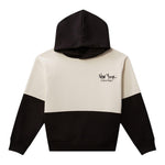 CALVIN KLEIN felpa bicolore con cappuccio e stampa Bianco/nero per Bambino IB0IB02329 BIANCO/NERO CALVIN KLEIN