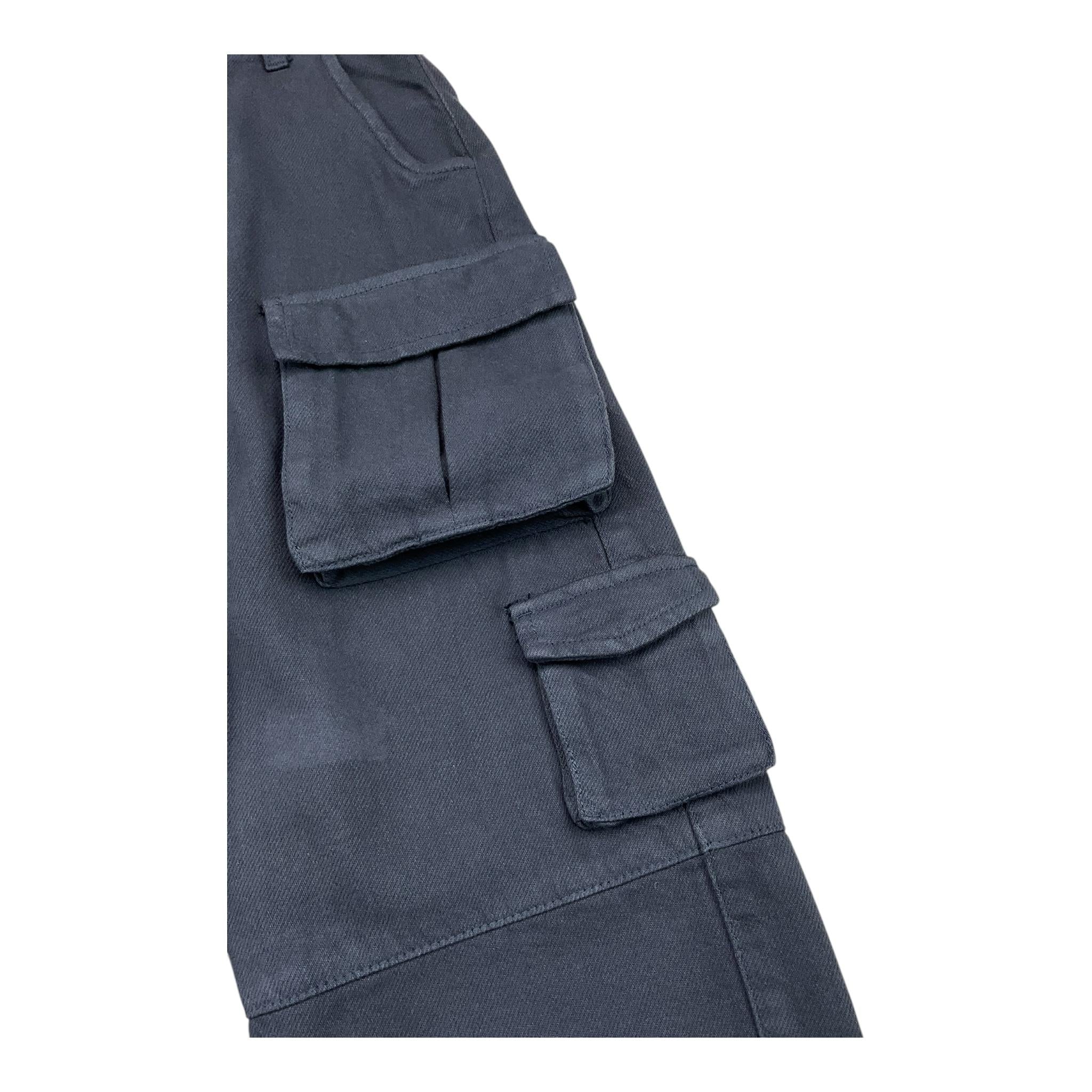 DOU DOU pantalone tinta unita modello cargo Blu per Bambino DV6P20 BLU DOU DOU
