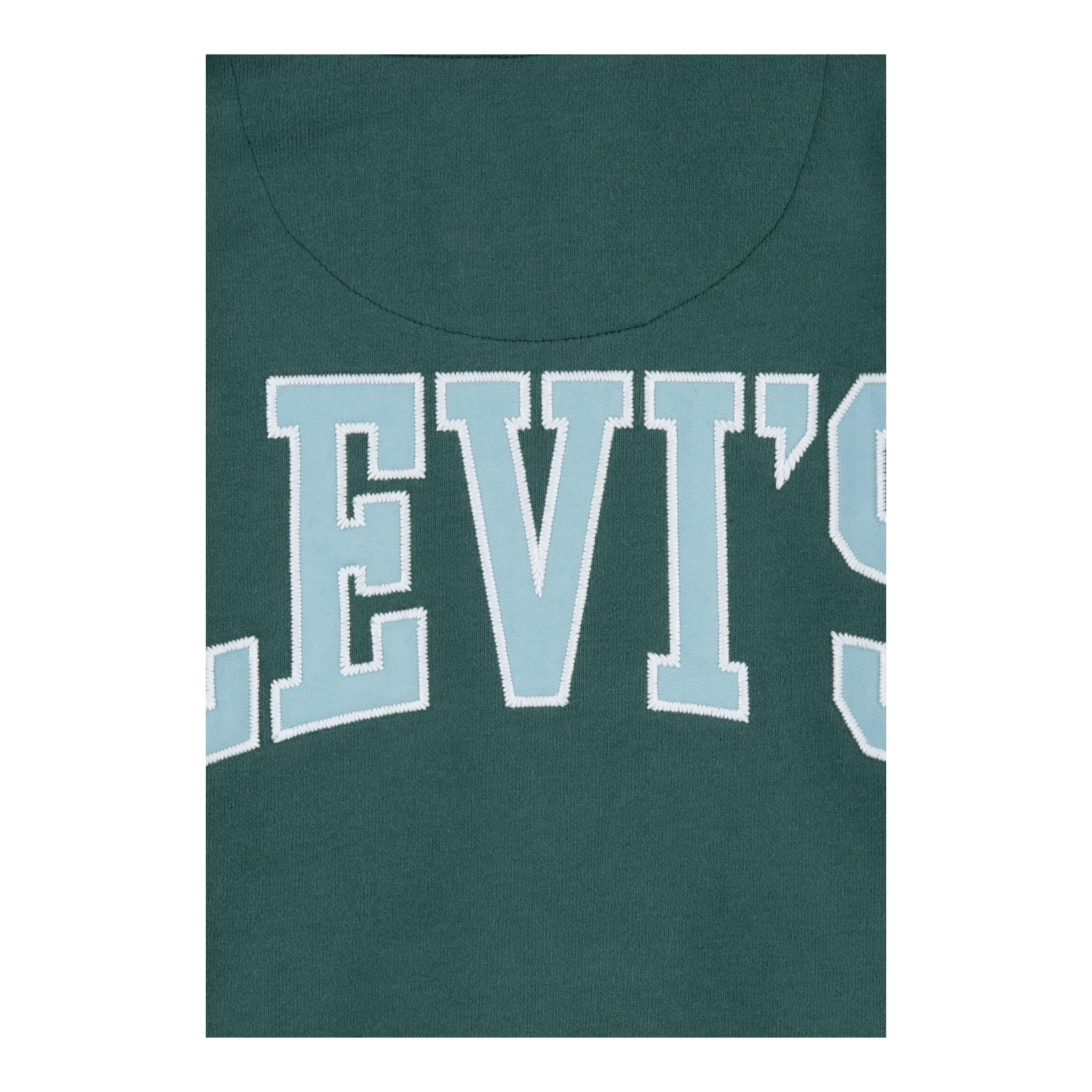 LEVI'S felpa con zip e cappuccio tinta unita Verde per Bambino 9EL158X VERDE LEVI'S