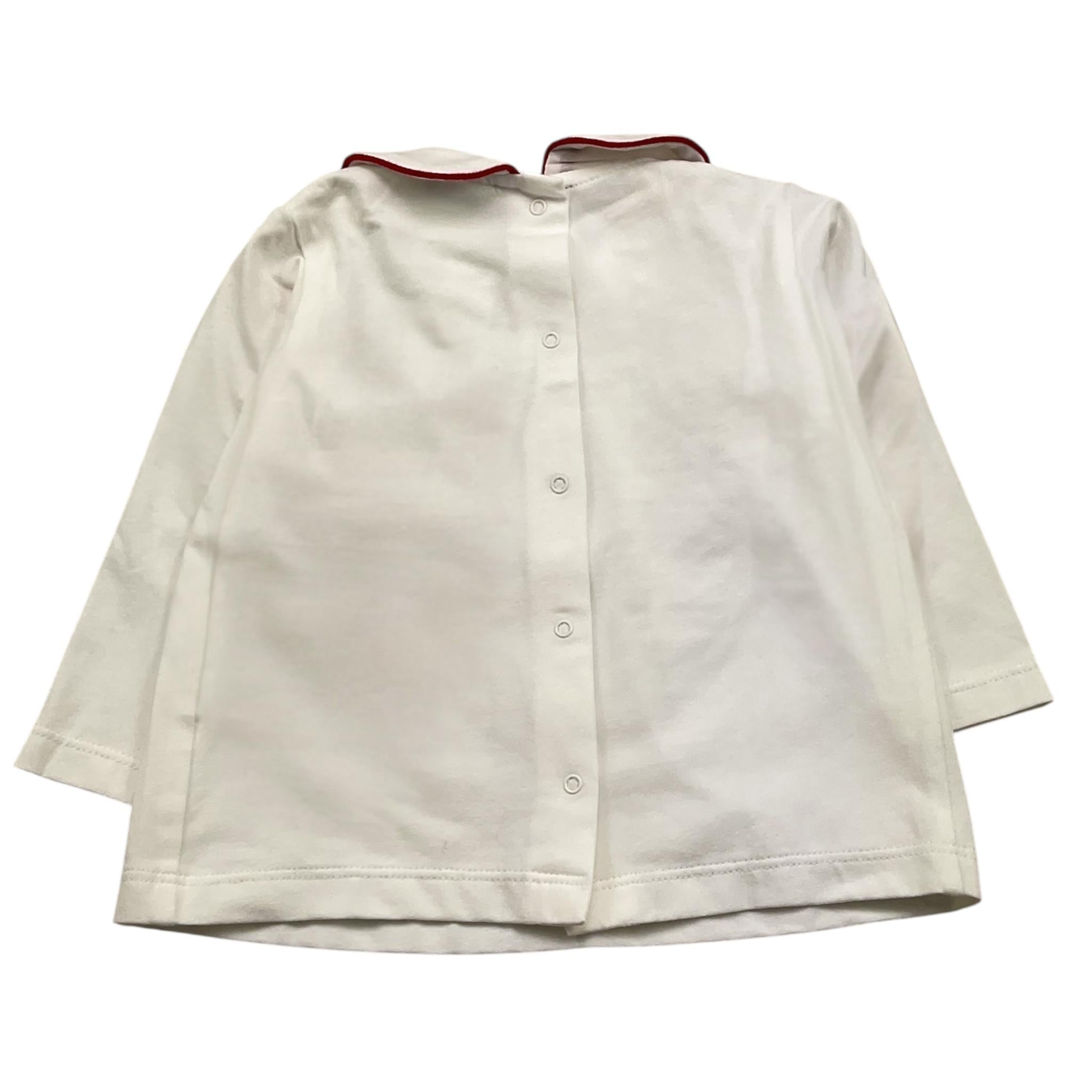 ALETTA camicia manica lunga tinta unita con colletto Bianco per Neonata R210084A BIANCO ALETTA