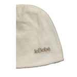 LE BEBE' cappell in ciniglia tinta unita con fiocco Bianco per Neonata LBG59488 BIANCO LE BEBE'