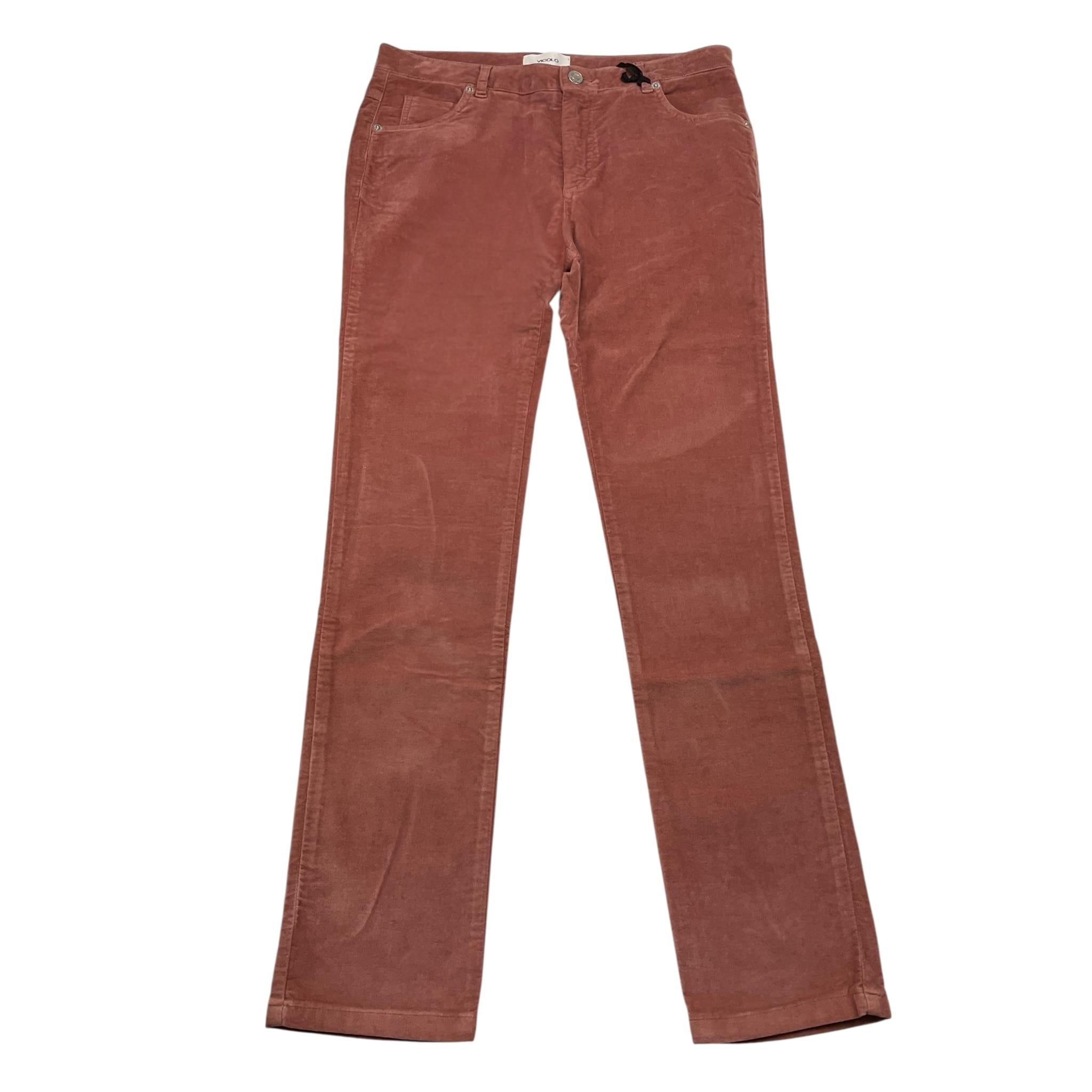 VICOLO pantalone tinta unita in camscio Rosa per Bambina 3141P0020 ROSA VICOLO
