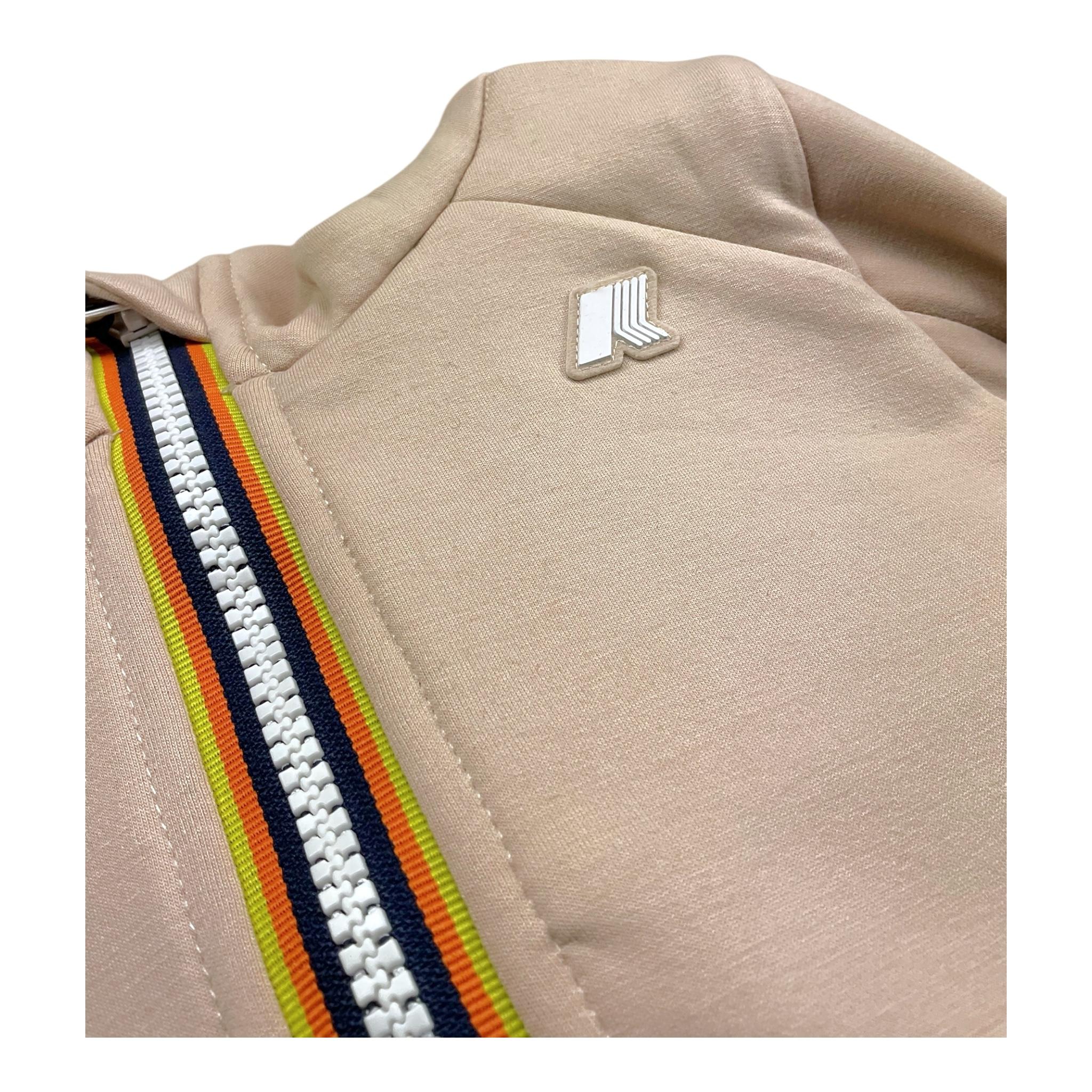 K-WAY felpa con zip e cappuccio tinta unita Rosa per Bambina K41365WXX ROSA K-WAY
