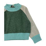 IL GUFO maglia tricolore girocollo Verde per Bambino A24MA453EM220 VERDE IL GUFO