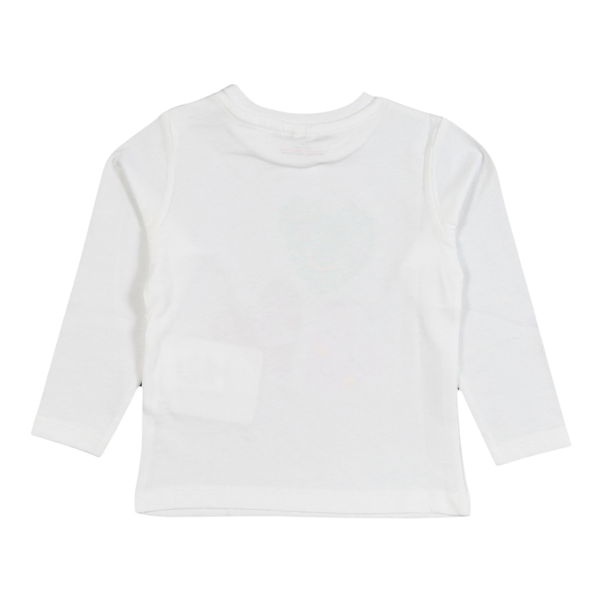 STELLA McCARTNEY shirt girocollo tinta unita con stampa in contrasto Bianco per Neonata TT8060N BIANCO STELLA McCARTNEY