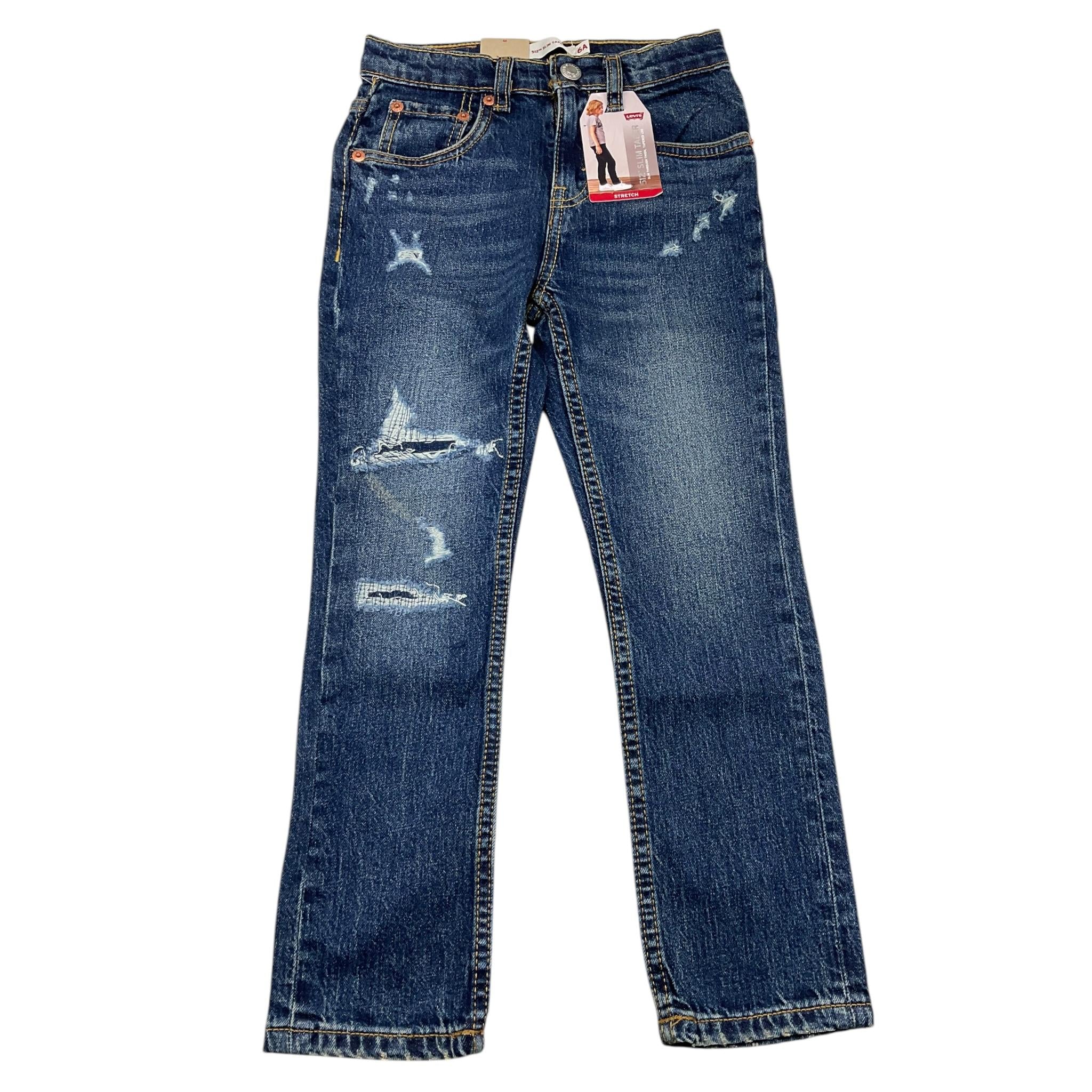 LEVIS jeans tinta unita cn girovita regolabile Blu per Bambino 8EL207 BLU LEVIS
