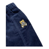 MOSCHINO pantalone tinta unita con camoscio Blu per Neonato MUP053X BLU MOSCHINO