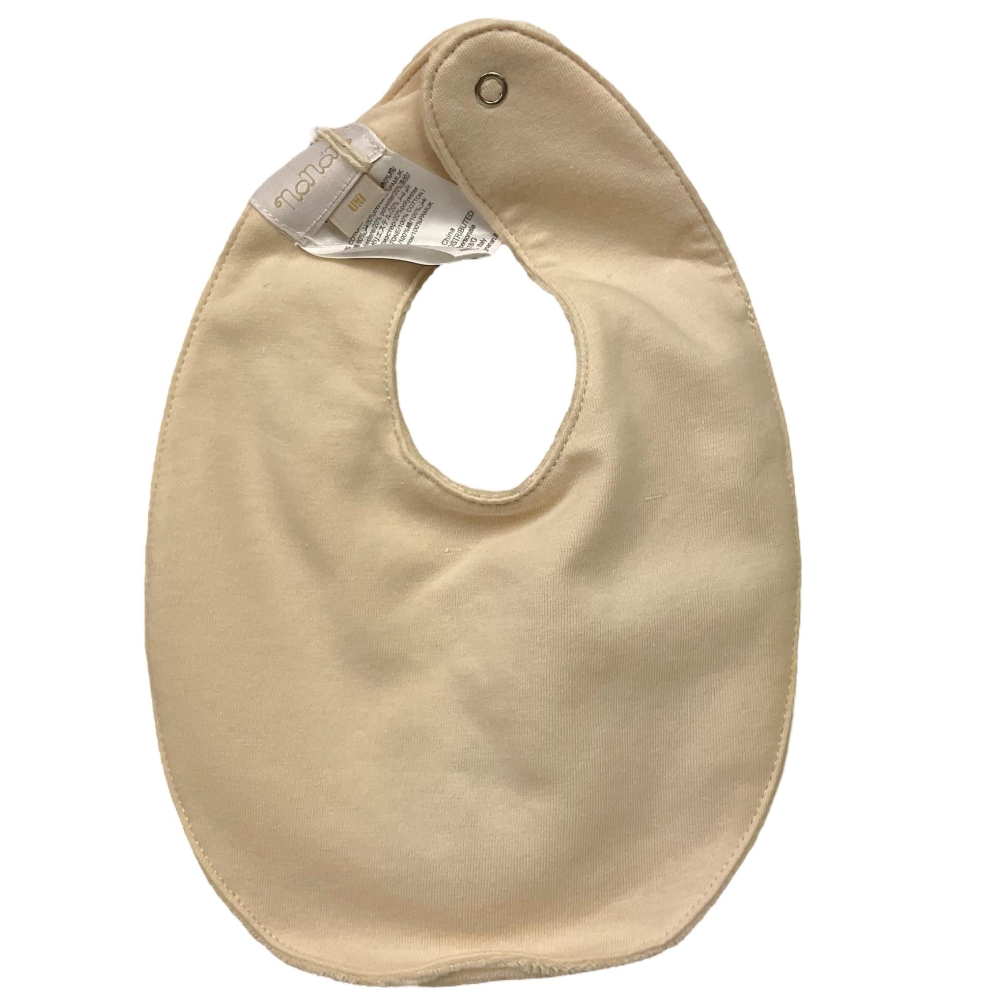 NANAN bavetta tinta unita con stampa  Beige per Neonato I24014BE BEIGE NANAN