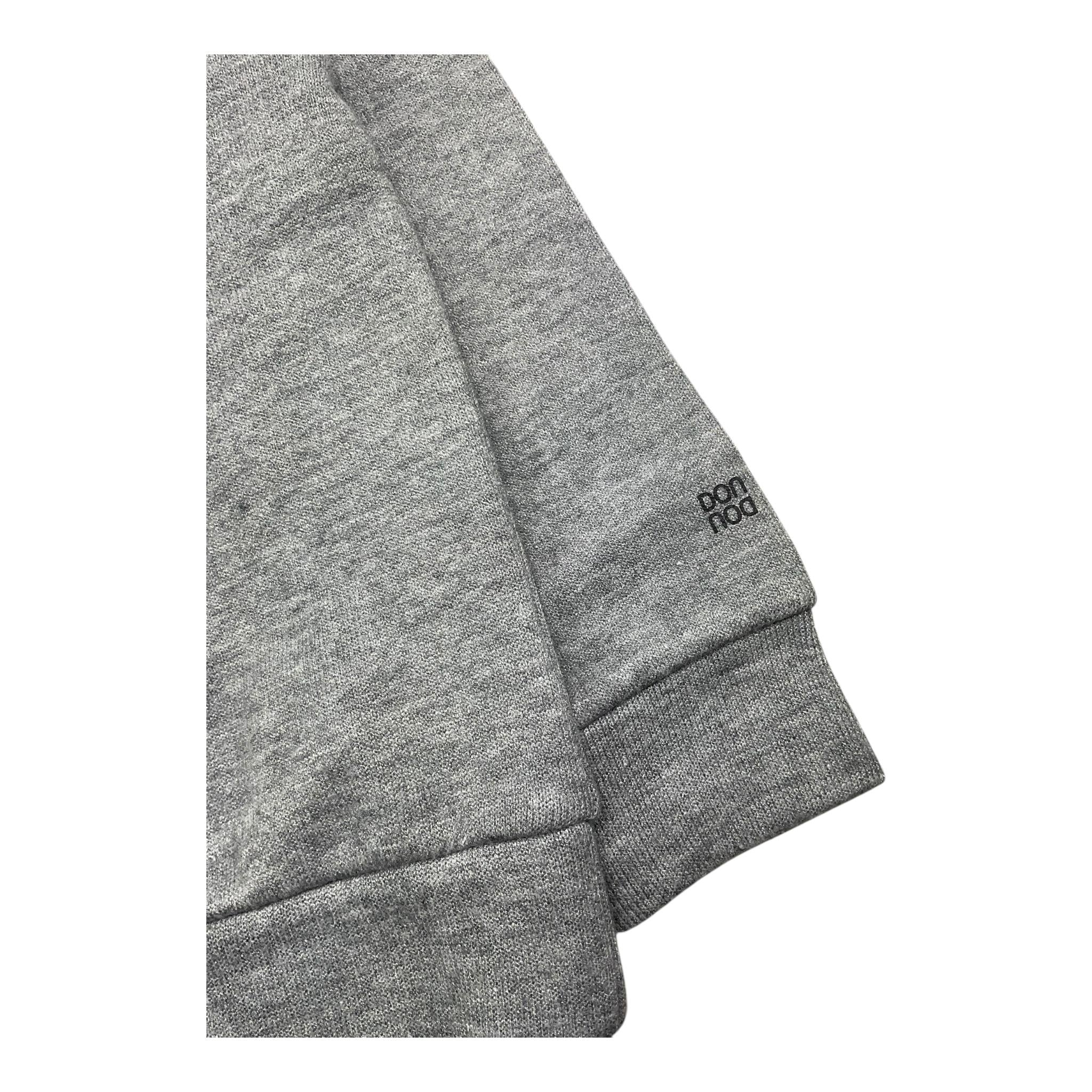 DOU DOU felpa chiusa con cappuccio e stampa in contrasto Grigio per Bambino DV4P50 GRIGIO DOU DOU