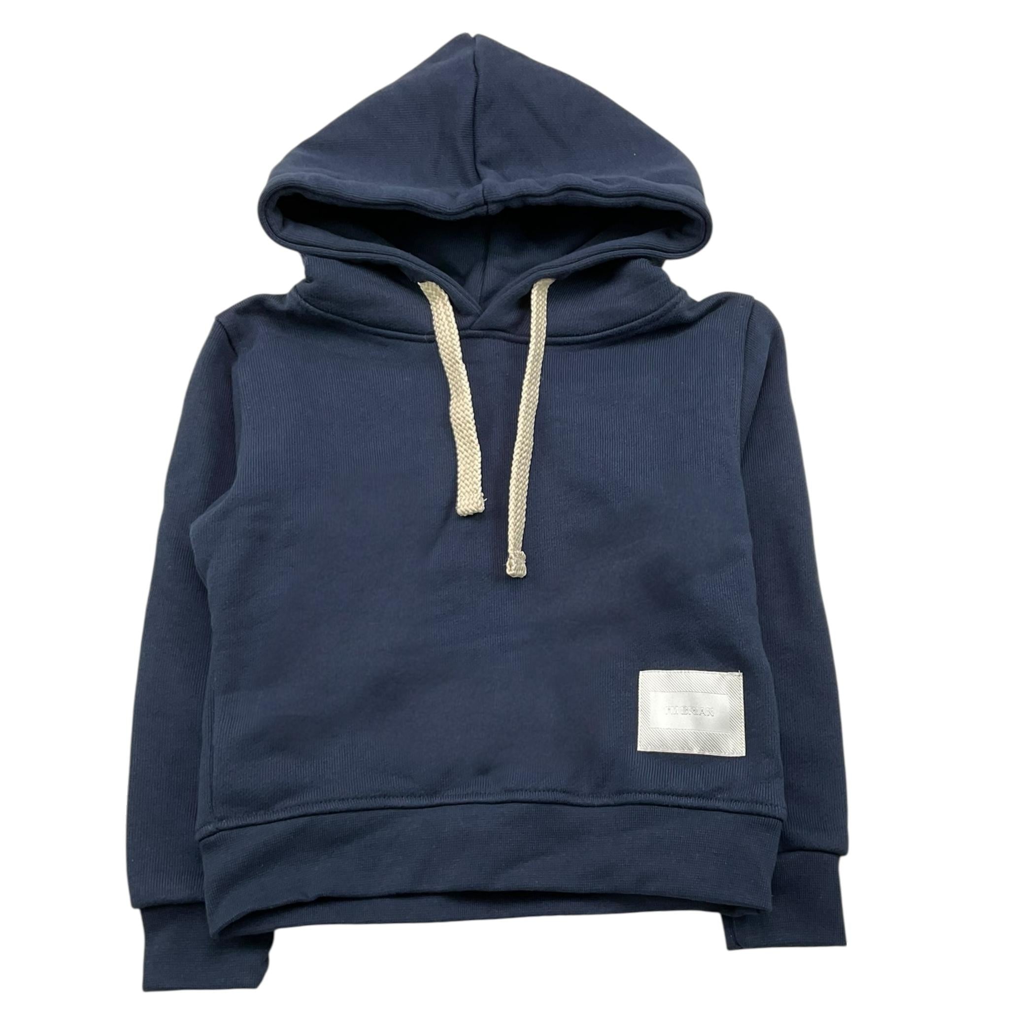 I'M BRIAN felpa tinta unita con cappuccio e stampa Blu per Bambino F3128JX BLU I'M BRIAN