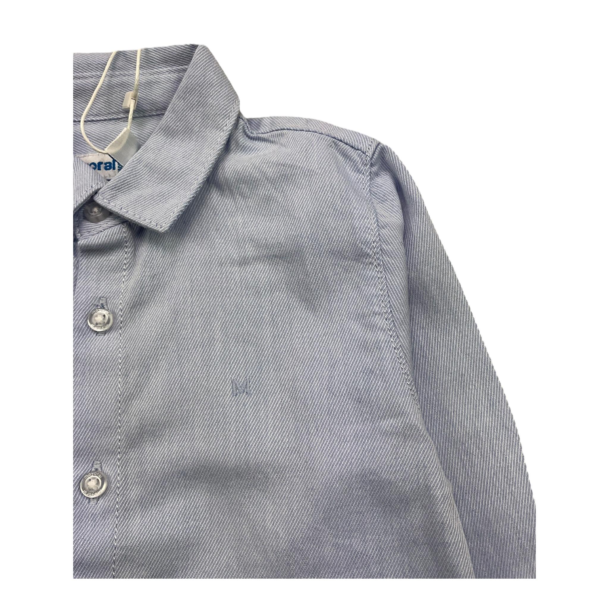 MAYORAL camicia manica lunga tinta unita Azzurro per Bambino 124XX AZZURRO MAYORAL