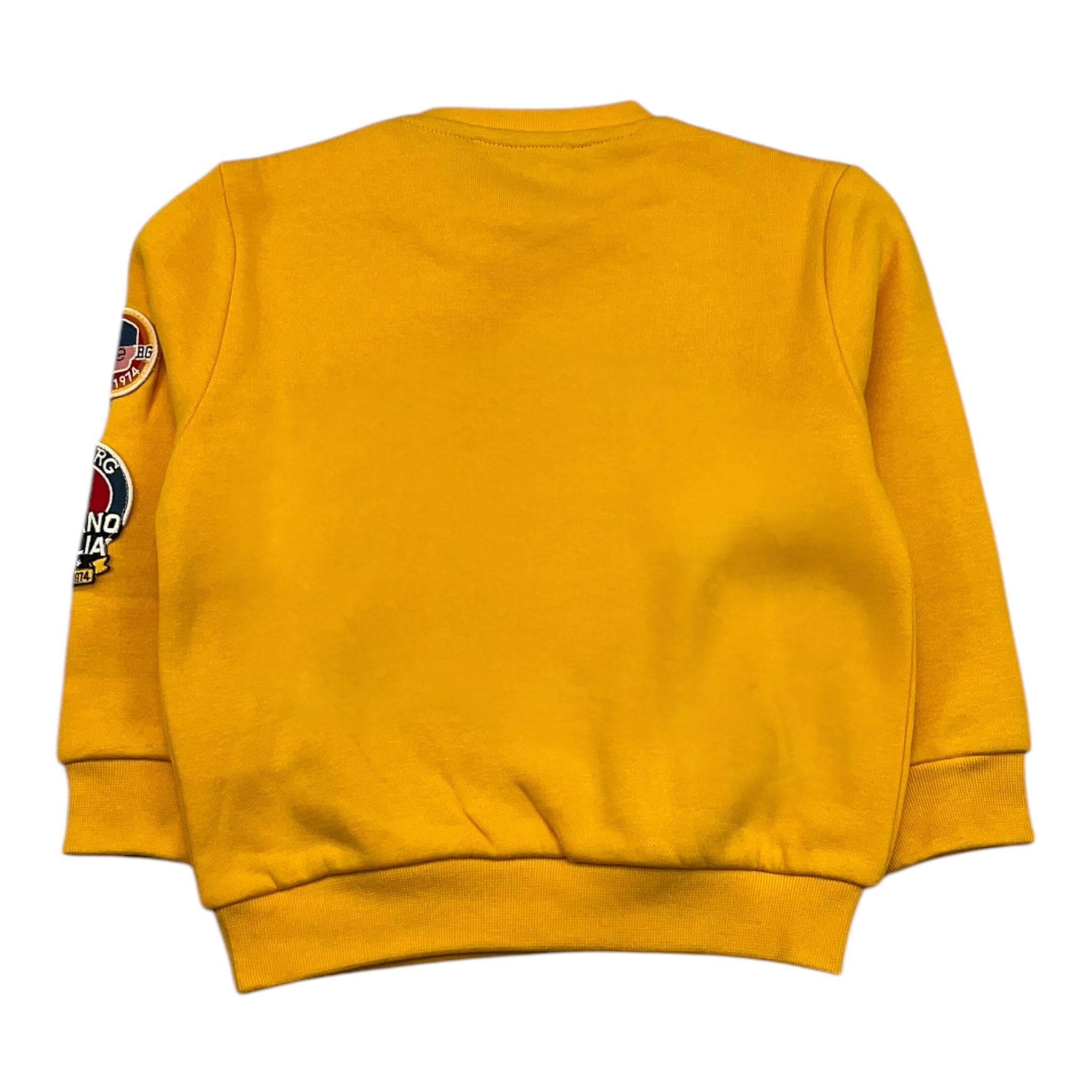 ICEBERG felpa chiusa girocollo tinta unita Giallo per Neonato MFICE5312B GIALLO ICEBERG
