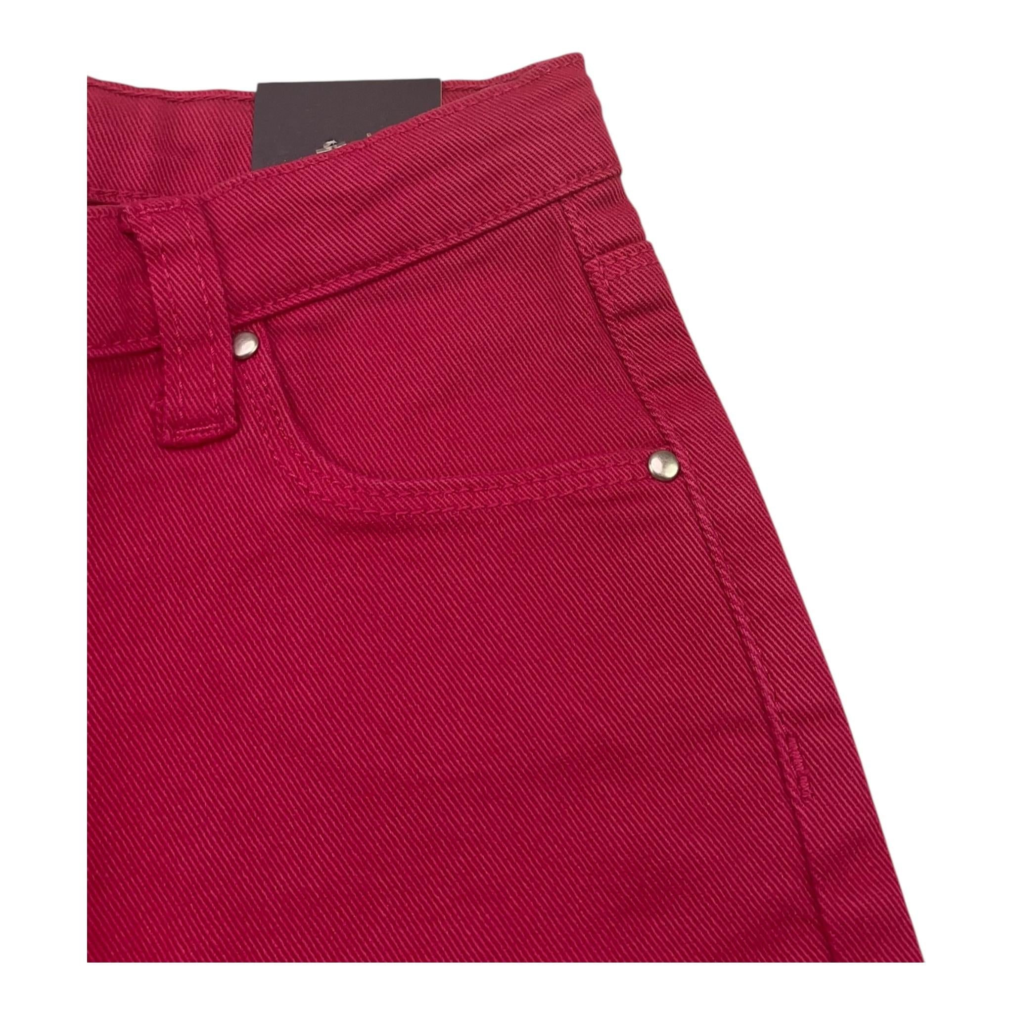 I DO pantalone tinta unita modello palazzo Fuxia per Bambina 4A614 FUXIA I DO