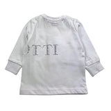 CESARE PACIOTTI shirt girocollo tinta unita con stampa Bianco per Neonato TSP5375B BIANCO CESARE PACIOTTI