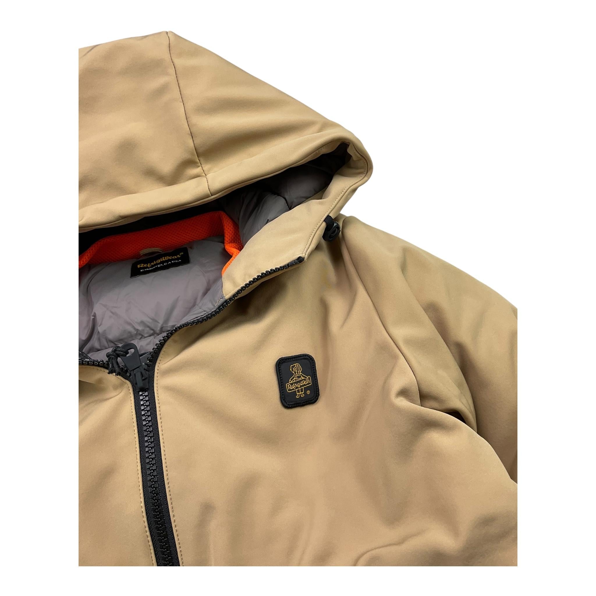 REFRIGIWEAR giubbino tinta unita cn cappuccio Beige per Bambino RW792 BEIGE REFRIGIWEAR