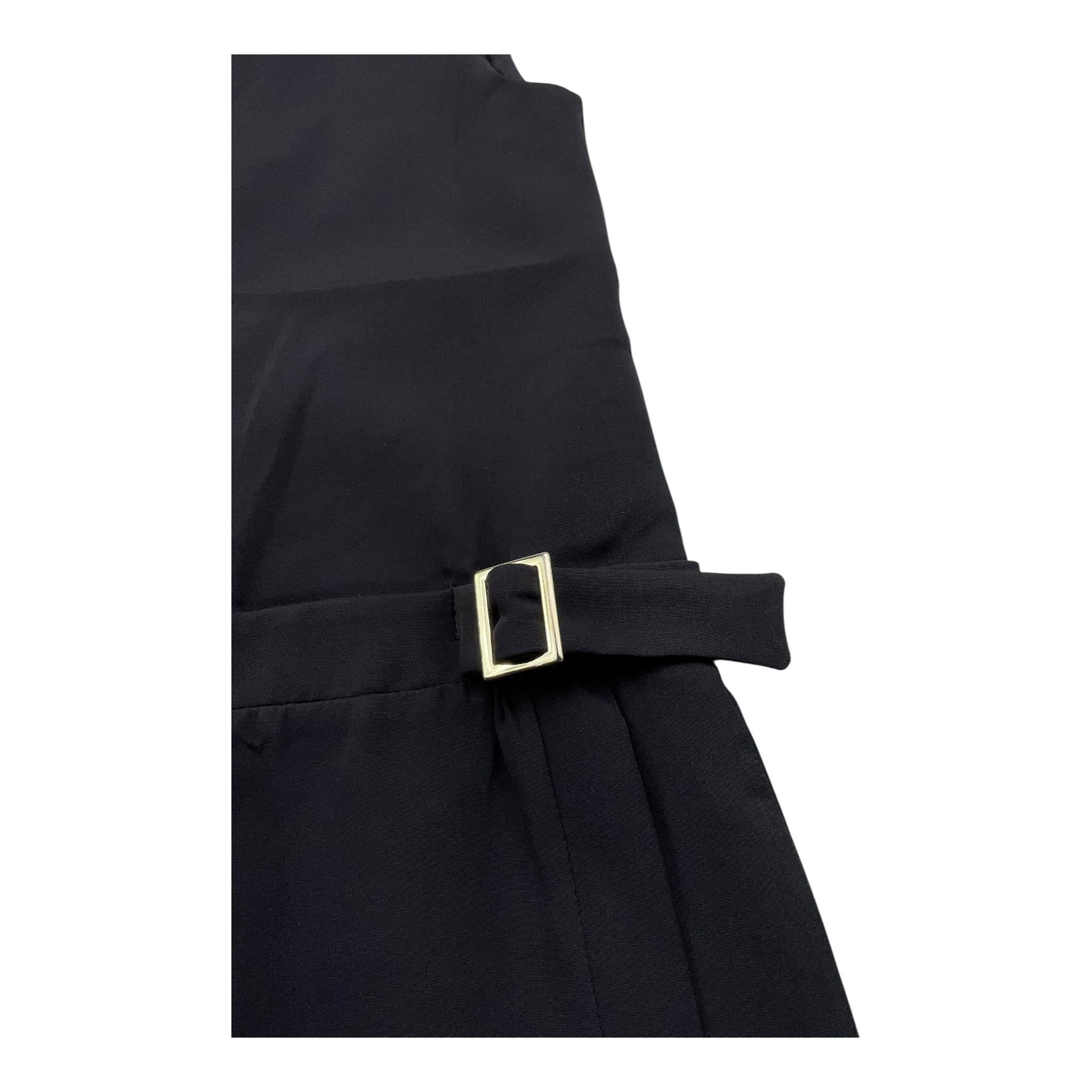 LU LU BY MISS GRANT abito giromanica tinta unita Nero per Bambina LL3058 NERO LU LU BY MISS GRANT