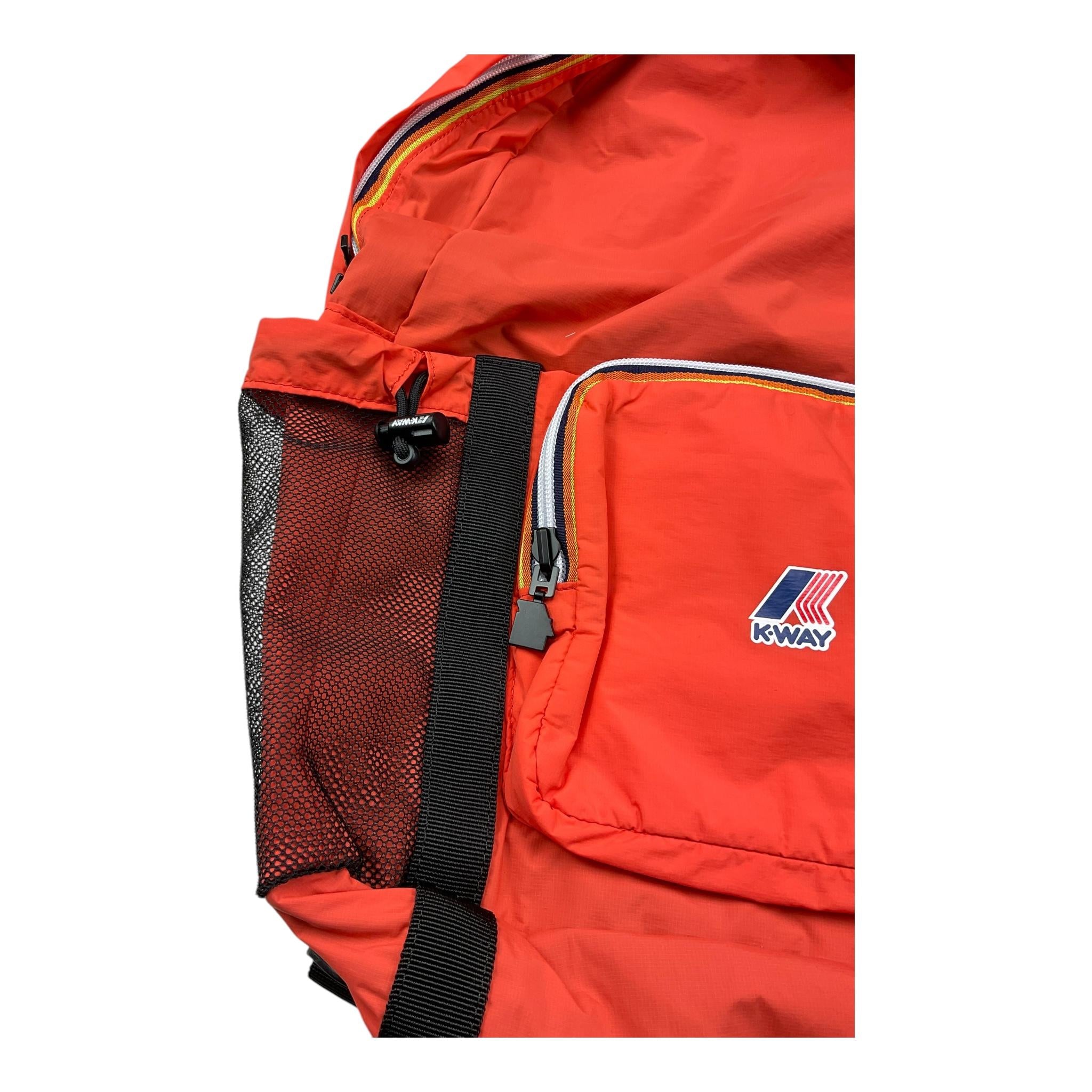 K-WAY zaino tinta unita con bretelle e tasche laterali Arancione per Bambino K5135PW ARANCIONE K-WAY